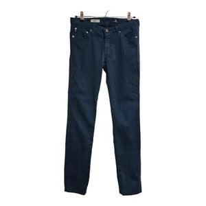 AG Adriano Goldschmied Womens Jeans The Stilt Cigarette‎ Jean Teal Blue Size 28